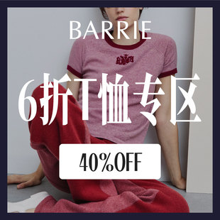 【SALE】CETTCE 现货 Barrie 羊绒贴片logo图案短袖T恤卫衣合集