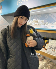 CETTCE 现货 Toteme 经典Dublin廓形面包服菱格纹棉服外套