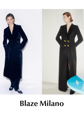 CETTCE 折扣现货 Blaze Mliano 经典丝绒浴袍大衣西装连衣裙外套