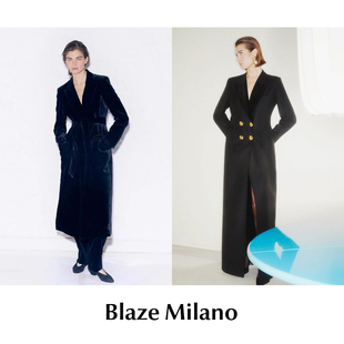 折扣现货 丝绒浴袍大衣西装 Blaze 经典 连衣裙外套 Mliano CETTCE