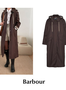 CETTCE 现货 Barbour x Alexa Chung 钟小姐联名海报款连帽风衣