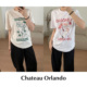 SALE Orlando CETTCE 现货 Chateau 圆领印花宽松短袖 T恤上衣