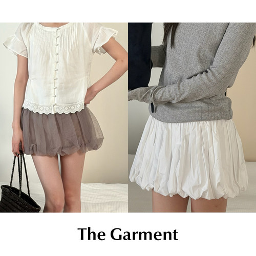 【SALE】CETTCE 现货 The Garment 弹力拼接棉混纺气球裙泡泡裙
