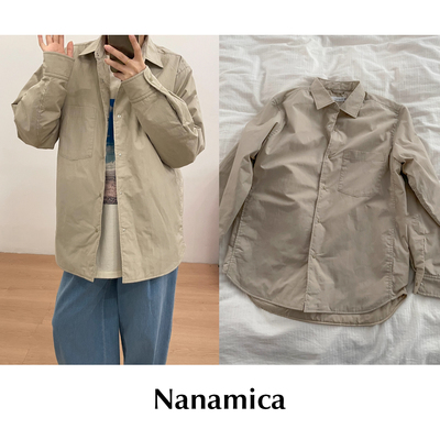 【SALE】CETTCE 现货 Nanamica 廓形翻领夹棉衬衫宽松单排扣夹克