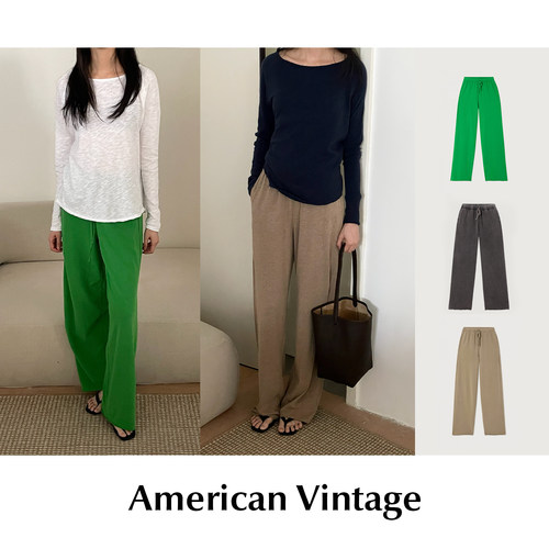 CETTCE 现货 American Vintage 棉质宽松抽绳阔腿休闲长裤合集