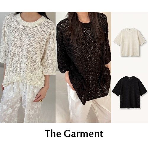 CETTCE 现货 The Garment 纯棉针织镂空圆领宽松短袖T恤 Maldive