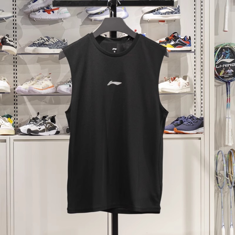 李宁男子健身房训练透气冰爽上衣