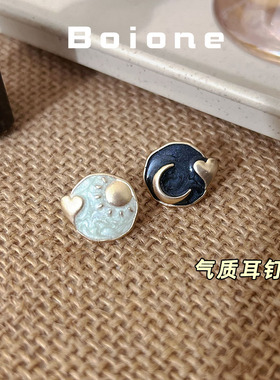 法式复古气质日常百搭耳钉