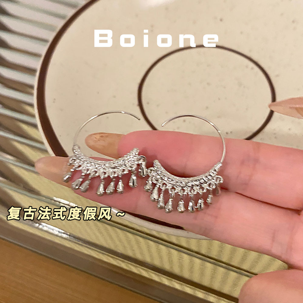 【实拍】清冷复古金属耳圈耳环