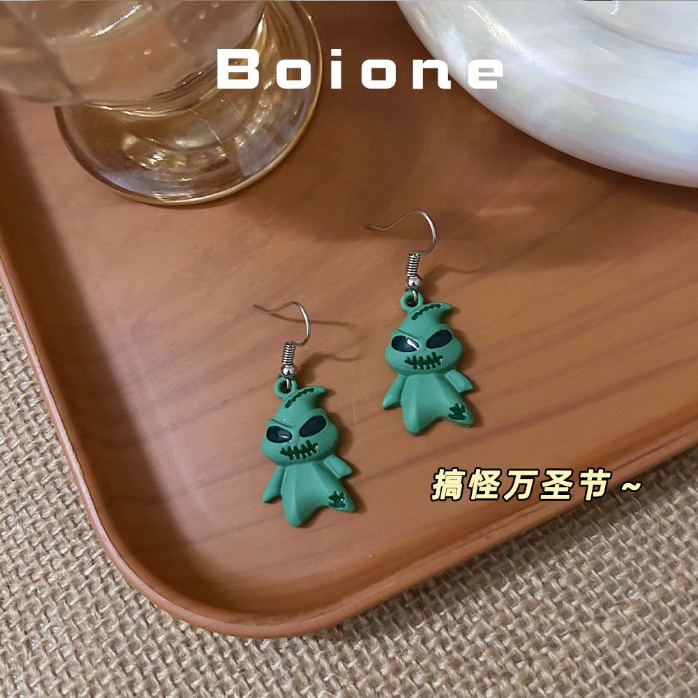 【实拍】搞怪趣味小鬼耳环
