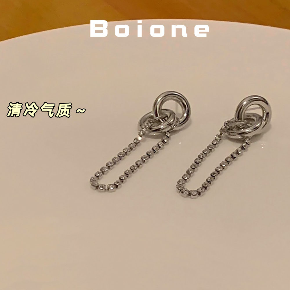 清仓爱清冷不撞款流苏耳环进