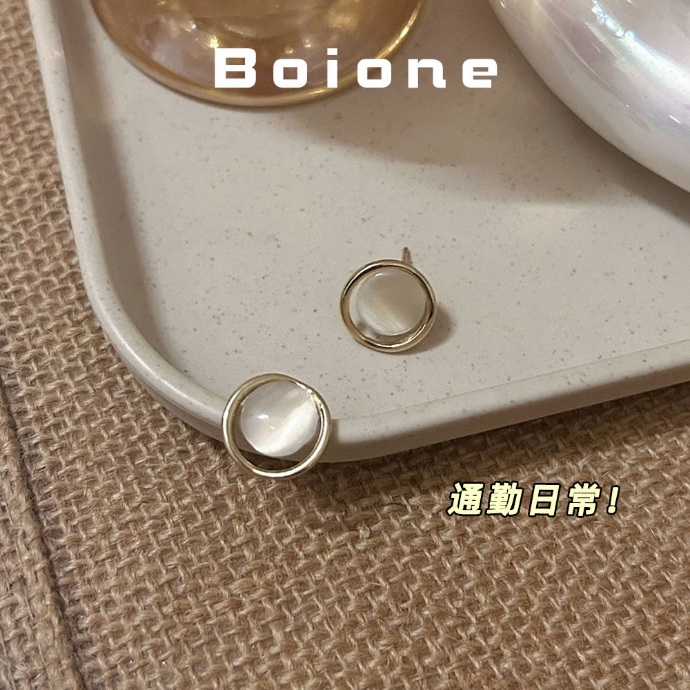 【实拍】清冷感通勤气质圆形耳钉