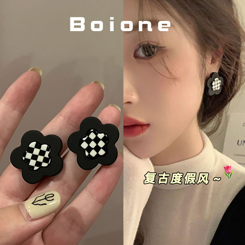 【实拍】海南复古度假风花朵耳环