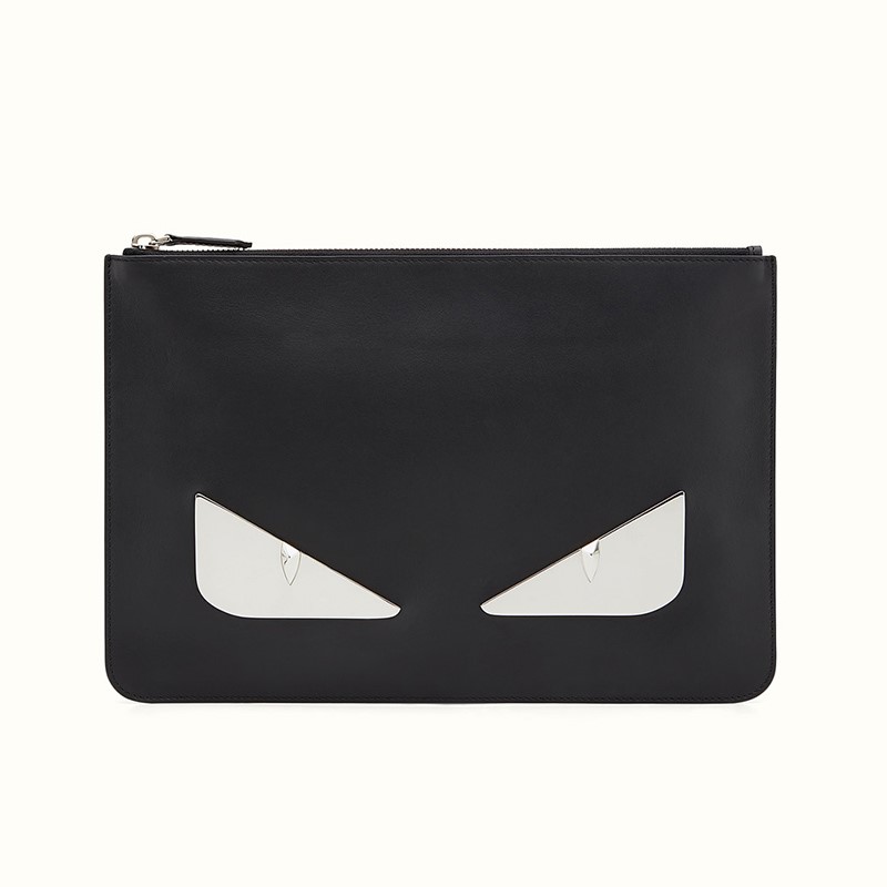 17пîFendi/·ÒµÏÄаü ½ðÊôÑÛ¾¦ºÚɫСţƤÊÖÄðüÐÅ·â°ü
