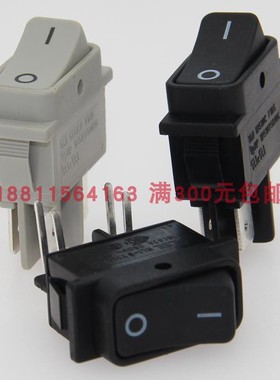 RL1-8双路长扁船型开关灰色黑色弯四脚翘板开关AC电源台湾RLEIL