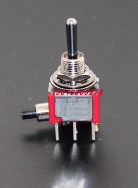 T8014B-C单路三脚三档单复位针脚M6.35钮子开关Q11台湾德利威1M