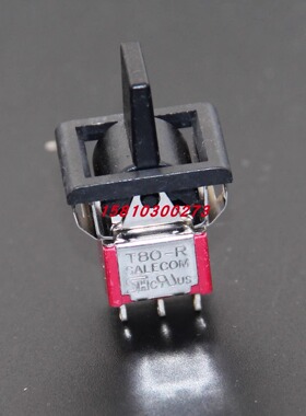R8018-P14双路六脚三档黑柄钮子开关黑头T80-R台湾SH