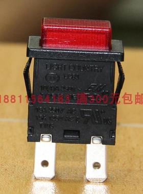 LC8306红色双路四脚复位长方形按钮开关台湾亮群