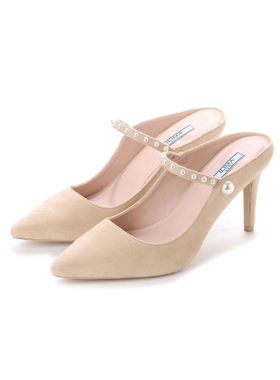 ILIMA原单新款日系复古时尚小香风珍珠尖头包头细跟高跟单鞋女鞋