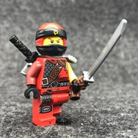 Njo457, минифигурка + серебряный меч, броня + двойные мечи