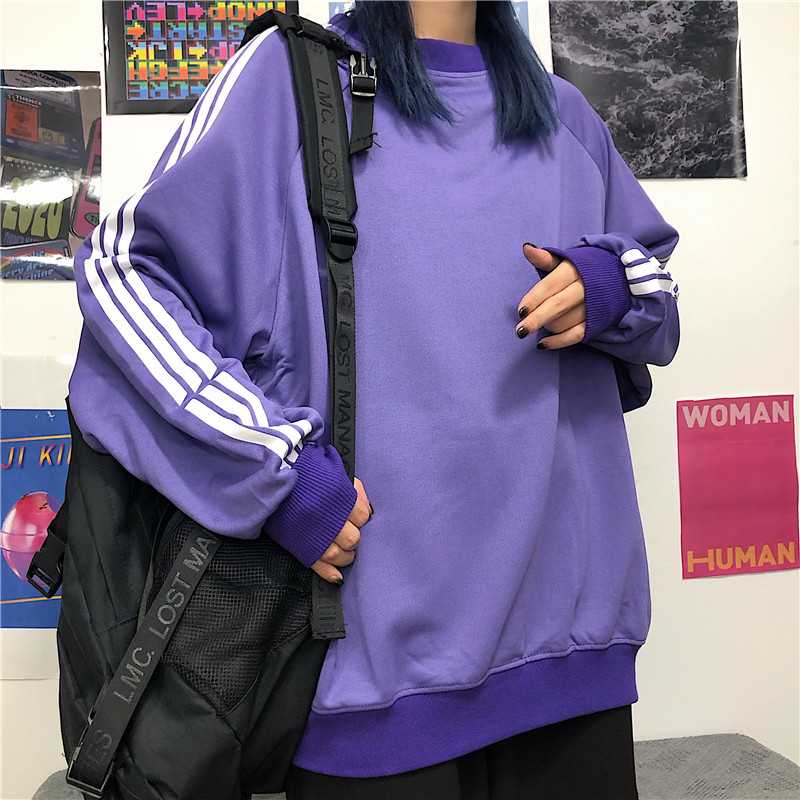 Real shot of 250g Davidson autumn and winter sweater top round neck T-shirt sweater with plush