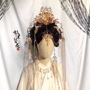 故里簪花巷原创【昭华】仙侠风发饰侠客风魏晋风古风流苏汉服发冠