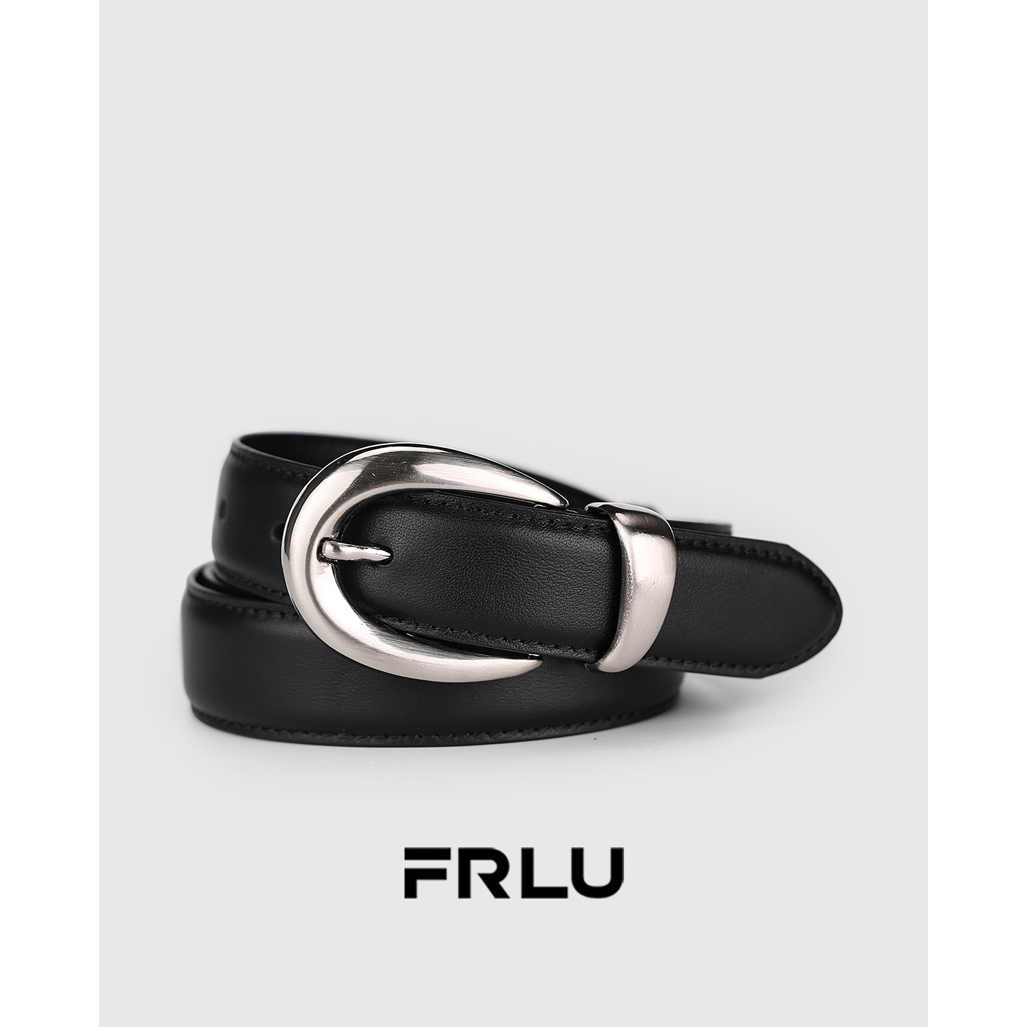 头层牛皮女士针扣百搭时尚高级感西装裤牛仔裤腰带配裙子装饰时髦