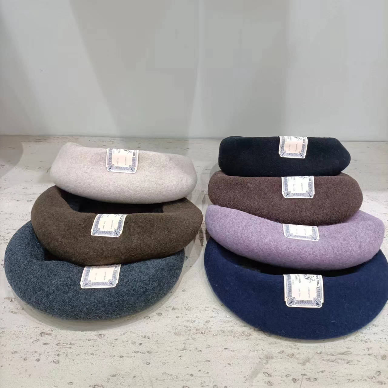 THE HW DOG白敬亭同款羊毛大版贝雷帽hwdog秋冬新款日系帽子男女