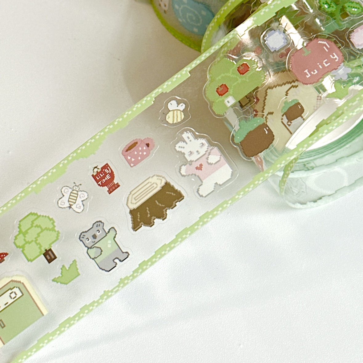 马赛克系列森林聚会马赛克deco框框贴纸卷