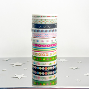 AGUGU记忆拉条和纸胶带基础韩系打底胶带盐系拉条极细胶带套装 6mm