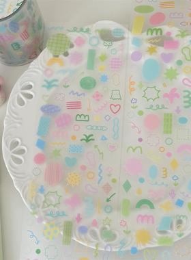 Springforth整卷原创切膜贴纸卷 点缀集圆点集基础小元素点缀贴纸