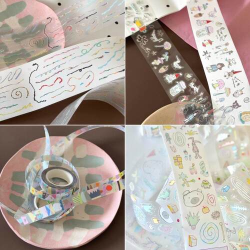 N酱分装cccelsius贴纸卷分装胶带手帐装饰盐系素材哒哒哒手帐素材