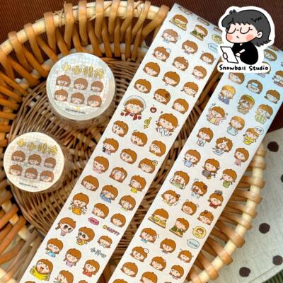 【雪球太太】切膜贴纸卷分装便签合集 萌系日常实用手帐素材胶带