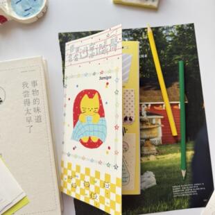 3amigos tn标准本 小猫手帐tn本内页日计划日常贴纸猫咪图案