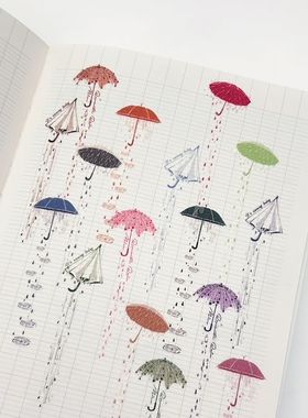 COMO士多原创时间伞手帐胶带装饰点缀贴纸卷盐系可爱复古