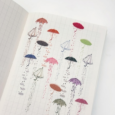 COMO士多原创时间伞手帐胶带装饰点缀贴纸卷盐系可爱复古