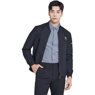 【防背锅黑】古鲨棒球领夹克男商务休闲简约通勤外套2026春装新款