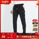 宽松哈伦裤 古鲨黑色运动系带松紧裤 男刺绣加厚休闲裤 冬装 新