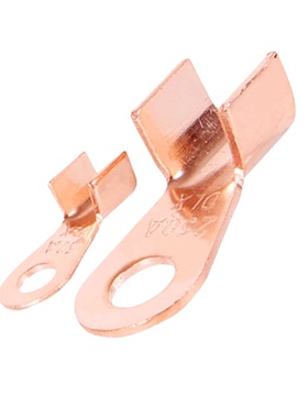 开口铜鼻子OT压线鼻子20A/600A接线端子铜接头线耳 铜红色 白色