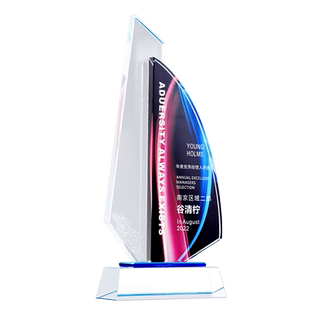 2025高端创意水晶奖杯定制优秀员工年会颁奖高档大气年会颁奖荣誉