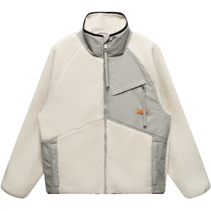 【新款】GXG男装24年冬时尚撞色舒适羊羔绒情侣立领GHD1211198I