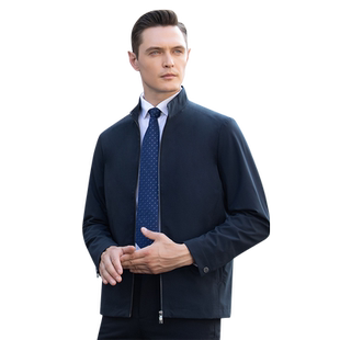 梦特娇[行政立领/专柜同款]男装外套春秋季商务干部休闲夹克防风