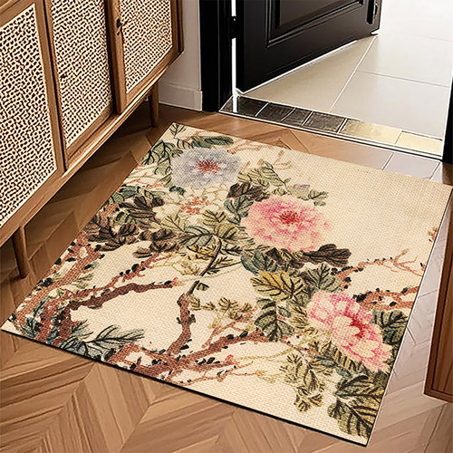 中古风皮革入户门垫免洗可裁剪