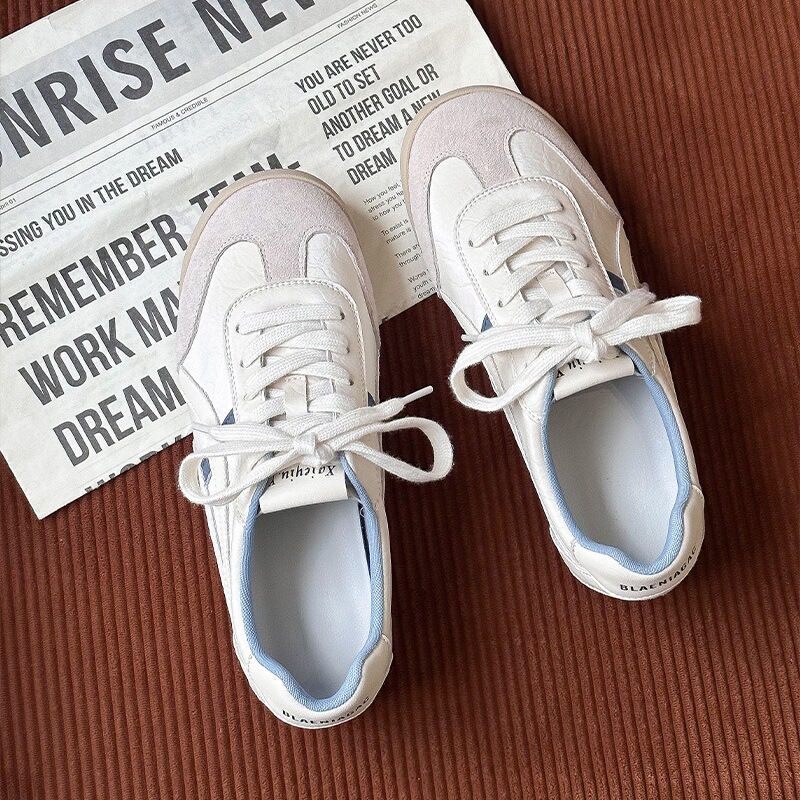 秋季小白鞋精彩行平底舒适浅口