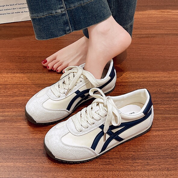 德训鞋女鞋子2025新款爆款夏季平底阿甘鞋百搭帆布板鞋休闲运动鞋