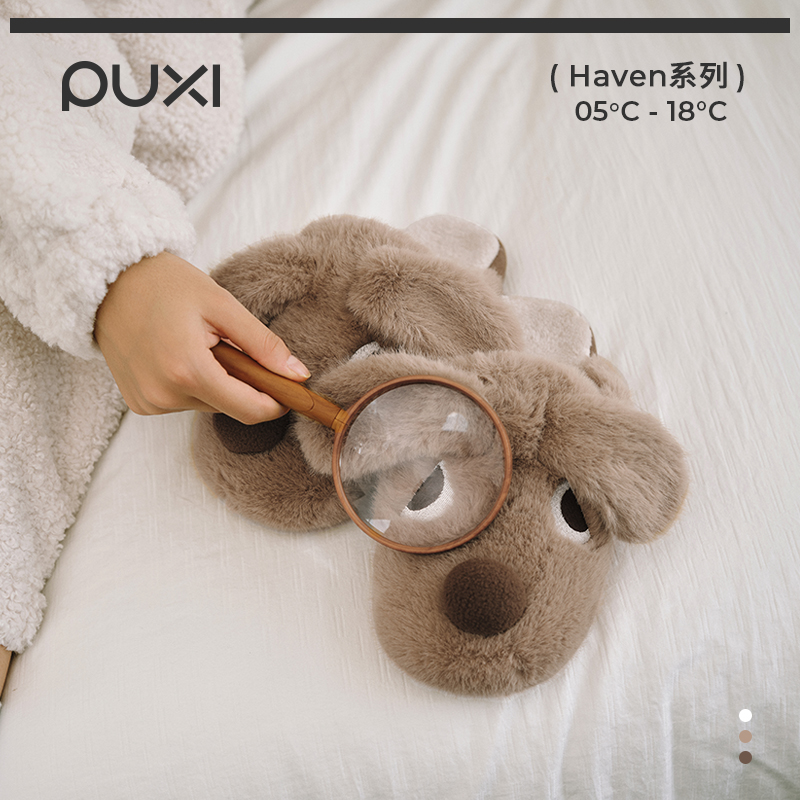 朴西长耳狗可爱情侣棉拖鞋女秋冬