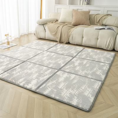 客厅儿童秋冬毛绒地毯加厚防滑地垫婴儿折叠卧室爬爬垫榻榻米床垫