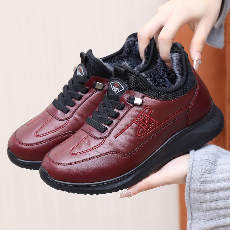 老北京布鞋女冬季加绒健步鞋一脚蹬防滑外穿妈妈棉鞋软底奶奶鞋子,女鞋,棉鞋,淘宝优惠券,粉丝福利购,淘宝优惠卷