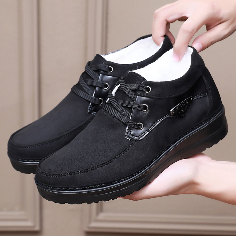 老北京布鞋男冬季羊毛棉靴爸爸中年加绒加厚保暖防滑大码休闲棉鞋,流行男鞋,棉鞋,淘宝优惠券,粉丝福利购,淘宝优惠卷