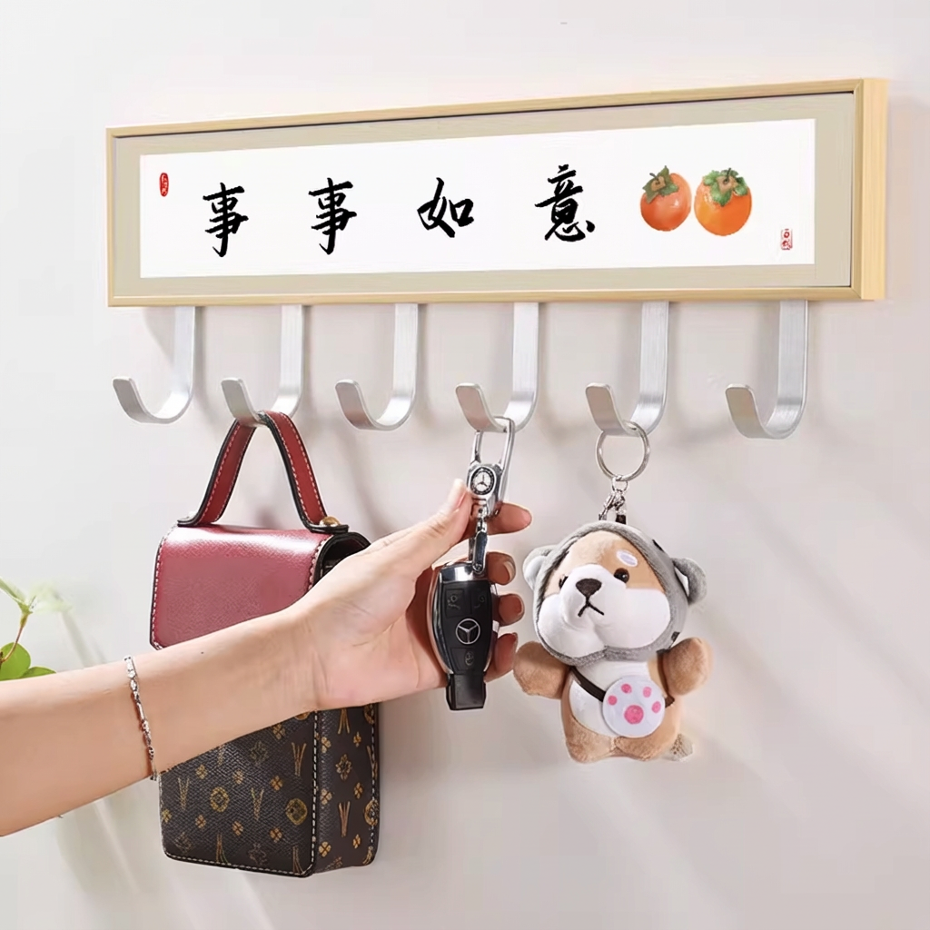 万事胜意高级门口挂衣架墙上壁挂墙壁玄关挂衣钩入户门装饰挂钩,家装主材,挂钩/挂衣钩,淘宝优惠券,粉丝福利购,淘宝优惠卷